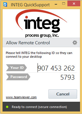 INTEG Teamviewer support