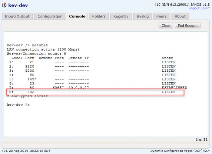 modbus poll logging