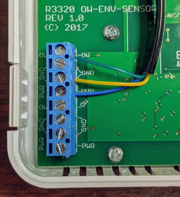 Wiring Temp/Humidity or Temperature probe sensors