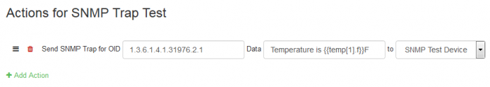 SNMP Trap Action Example