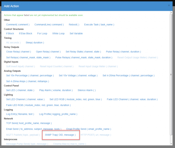 Tasker Action dialog box