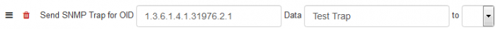 Send SNMP Trap example