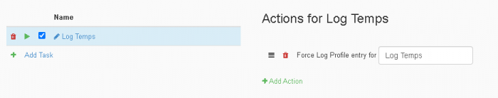 Force Log Profile Action