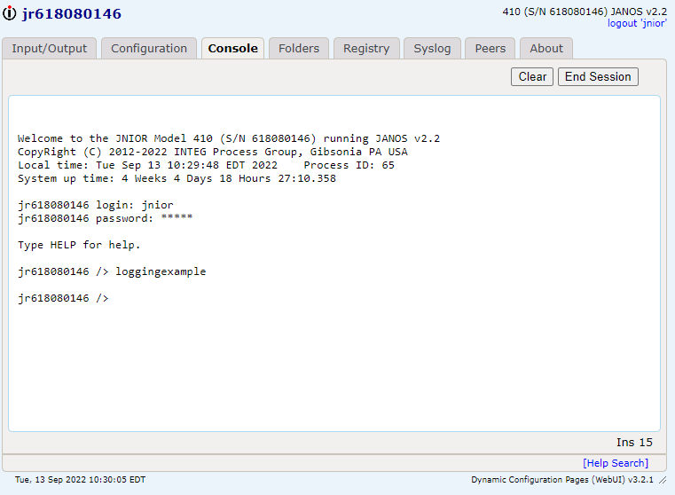 Logging Overview (kbembeddedprogramming)